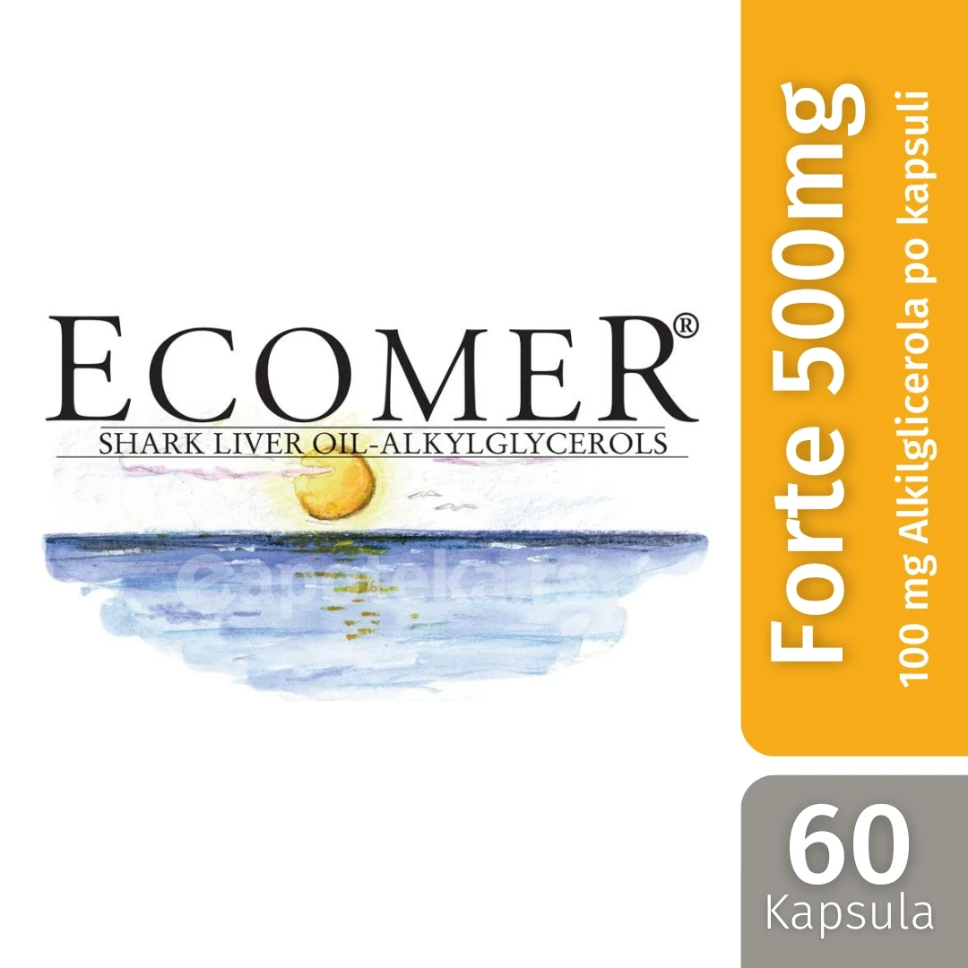 ECOMER® Forte 500 mg 60 Kapsula sa Alkilglicerolima