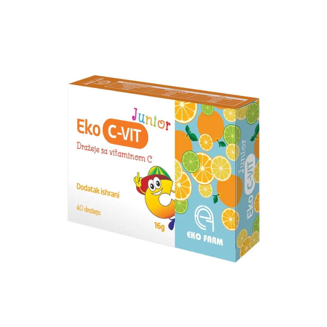 Eko C-VIT Junior 40 Dražeja; Vitamin C za Decu