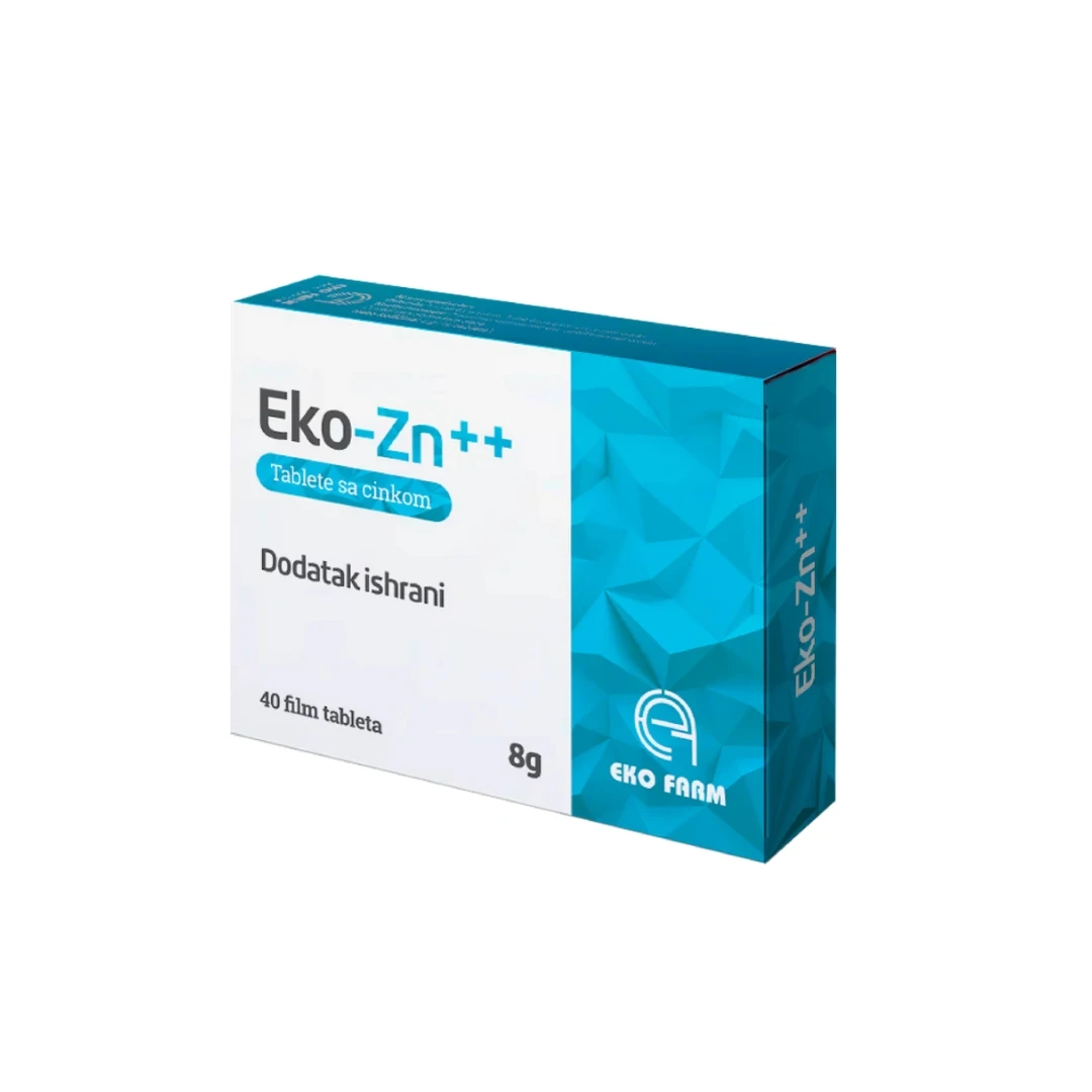 Eko Zn++ 40 Film Tableta sa Cinkom; Cink Glukuronat