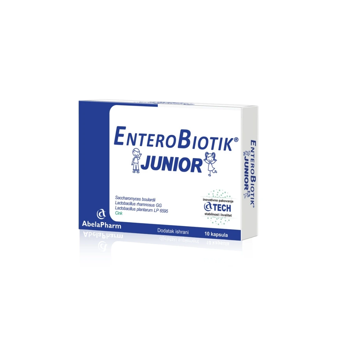 EnteroBiotik® JUNIOR Probiotik za Decu sa Cinkom 10 Kapsula