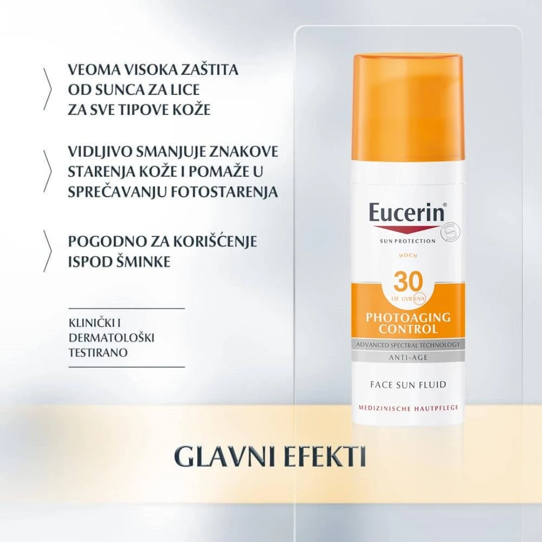 Eucerin® Anti-Age Fluid za Zaštitu od Sunca SPF 30 Protiv Starenja 50 mL