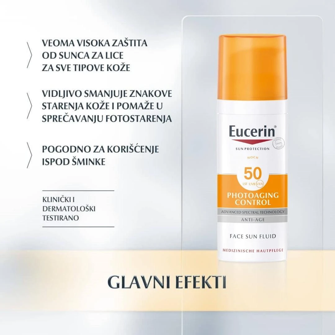 Eucerin® Anti-Age Fluid za Zaštitu od Sunca SPF 50 Protiv Starenja 50 mL