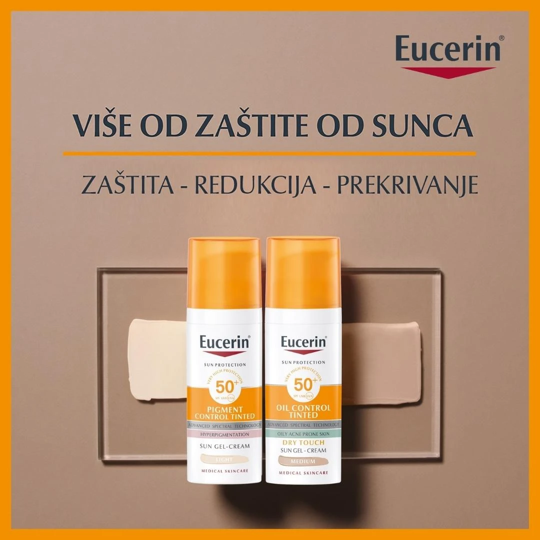 Eucerin® SUN Anti-Age Tonirani Fluid za Zaštitu od Sunca SPF50+ Svetlija 50mL