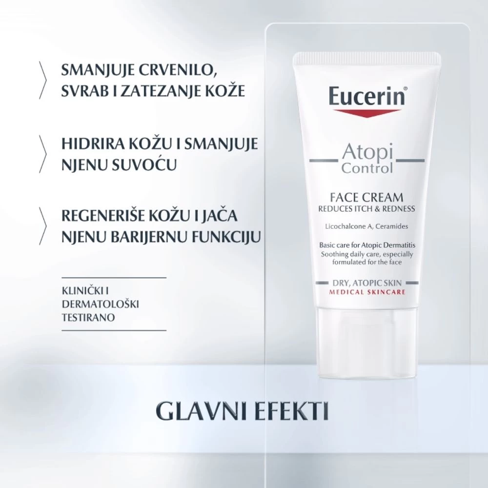 Eucerin® AtopiControl Krema za Lice 50 mL