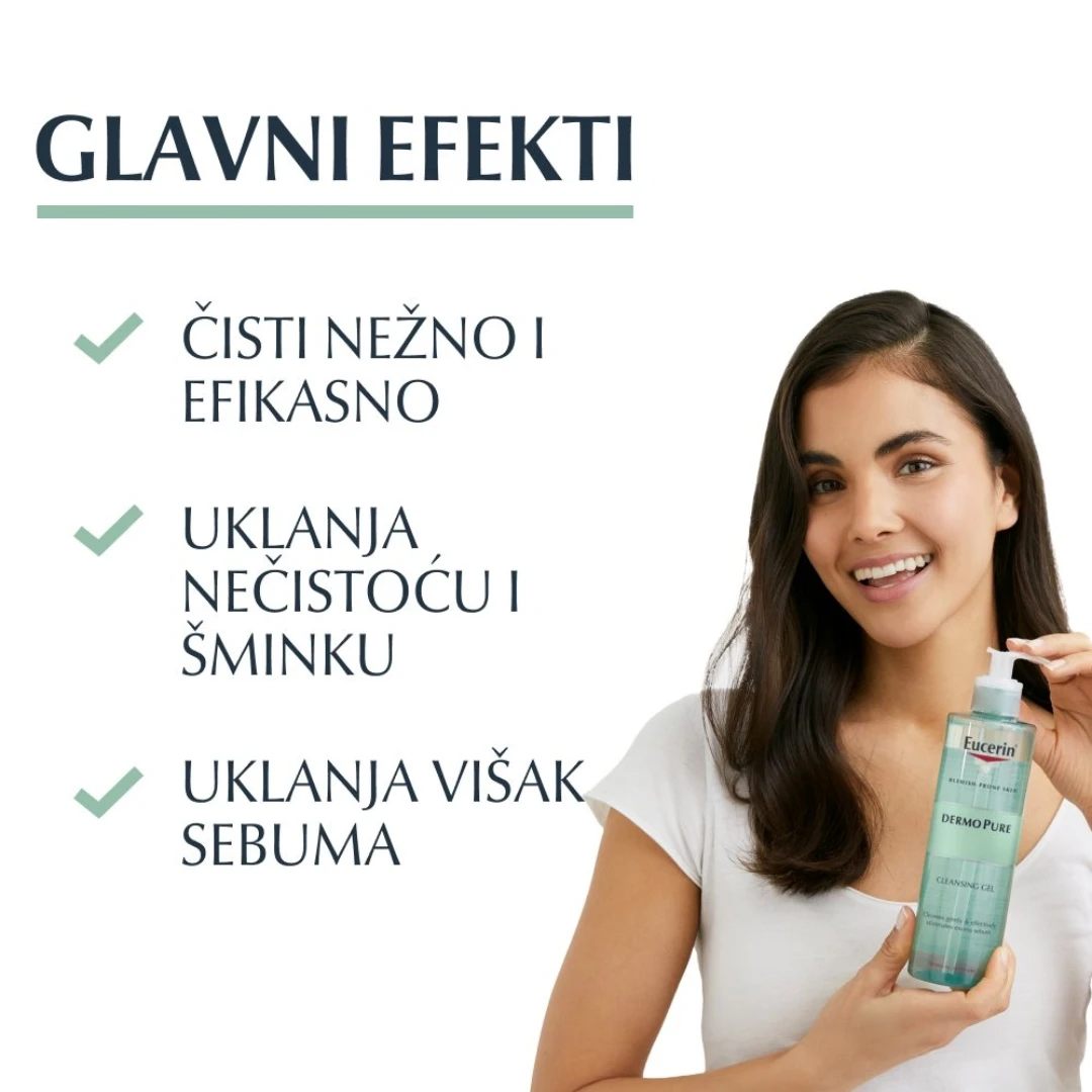 Eucerin® DermoPure Gel za Umivanje i Čišćenje Kože 400 mL