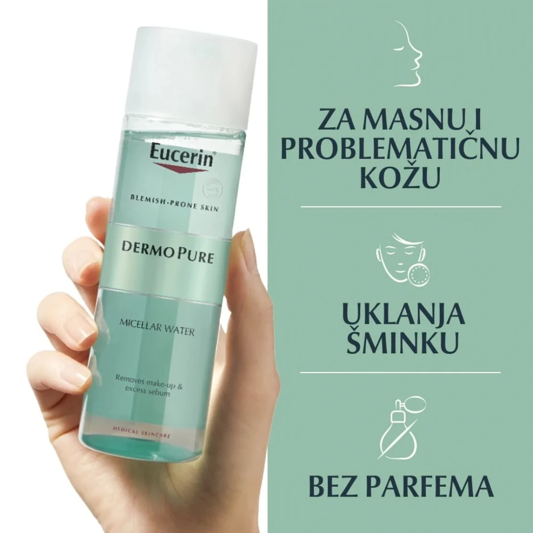 Eucerin® DermoPure Micelarna Voda za Masnu i Problematičnu Kožu 200 mL