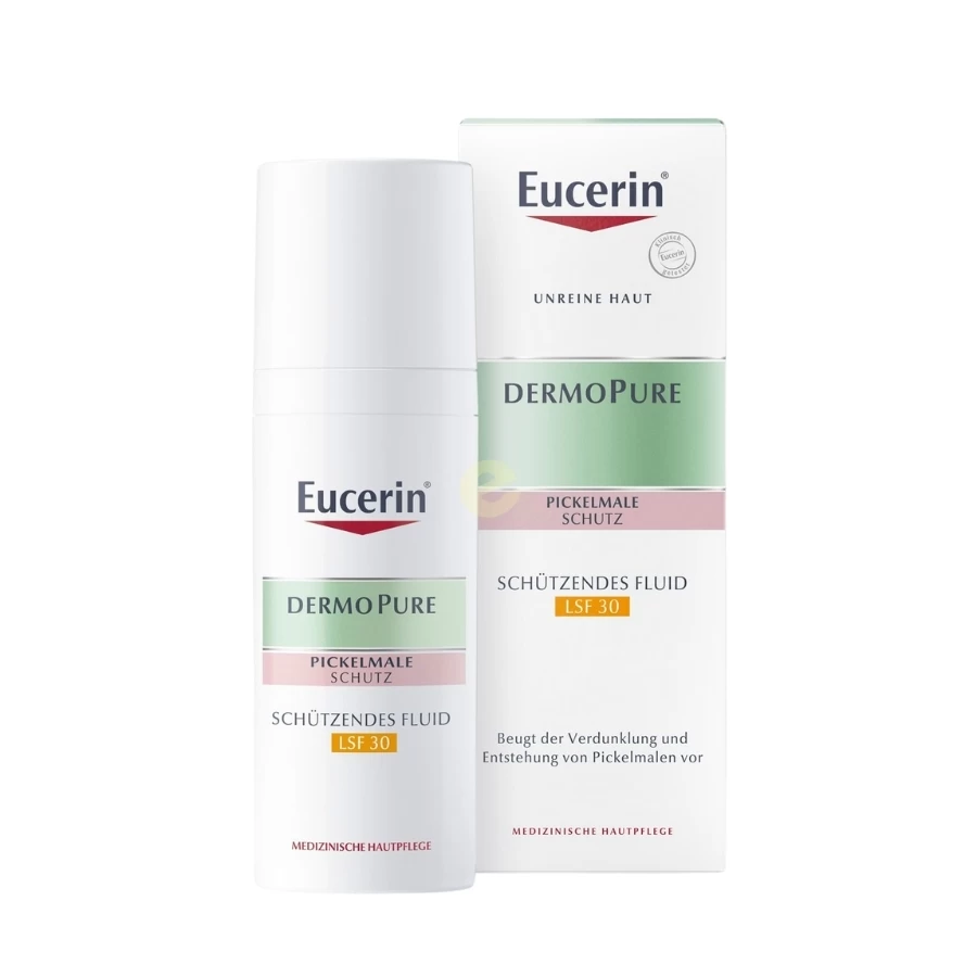 Eucerin® DermoPure Protective Fluid Zaštitni Fluid SPF30 za Masnu i Problematičnu Koću sa Tamnim Flekama od Akni 50 mL