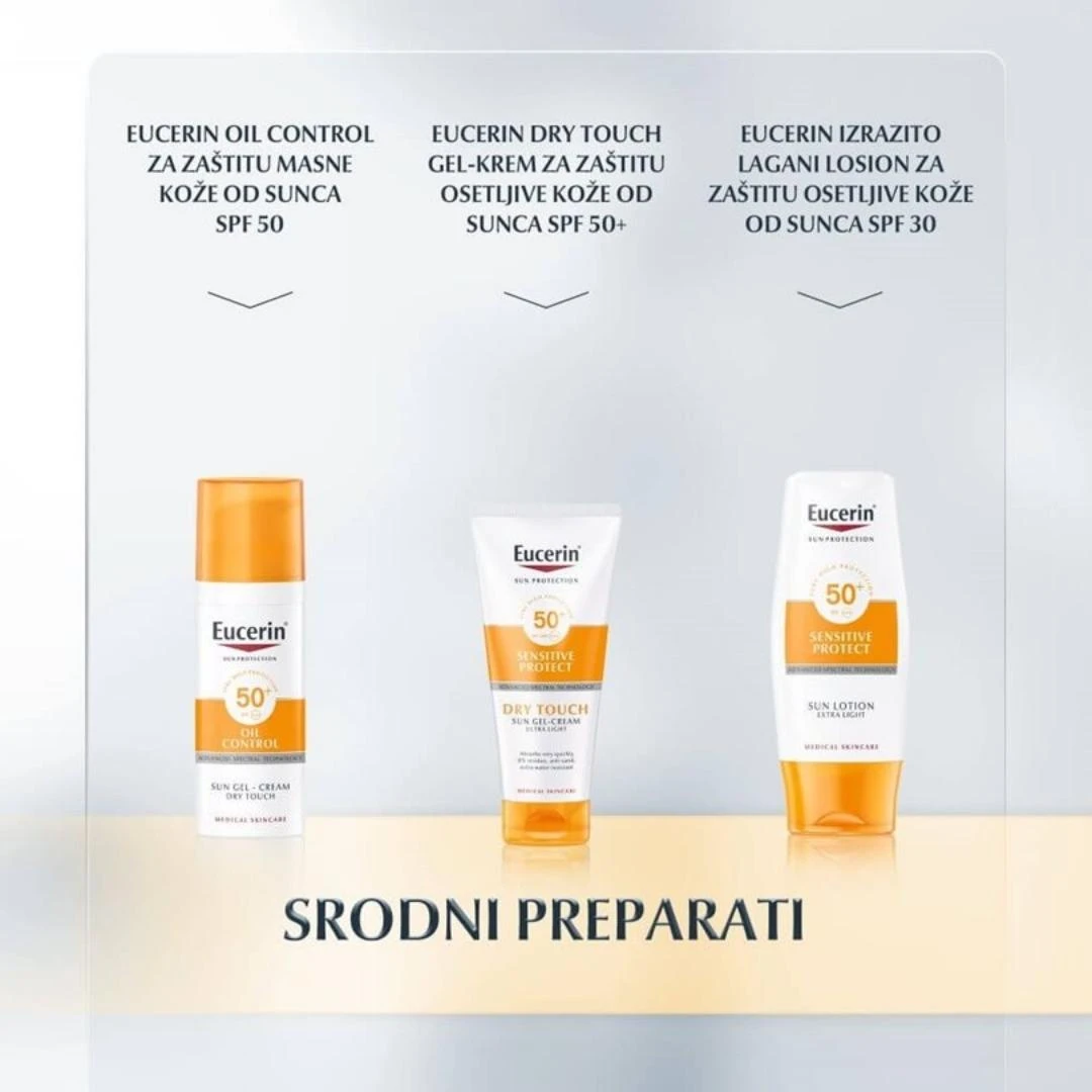 Eucerin® SUN Dry Touch Gel-Krem za Zaštitu Osetljive Kože od Sunca SPF30 200 mL Brzoupijajući