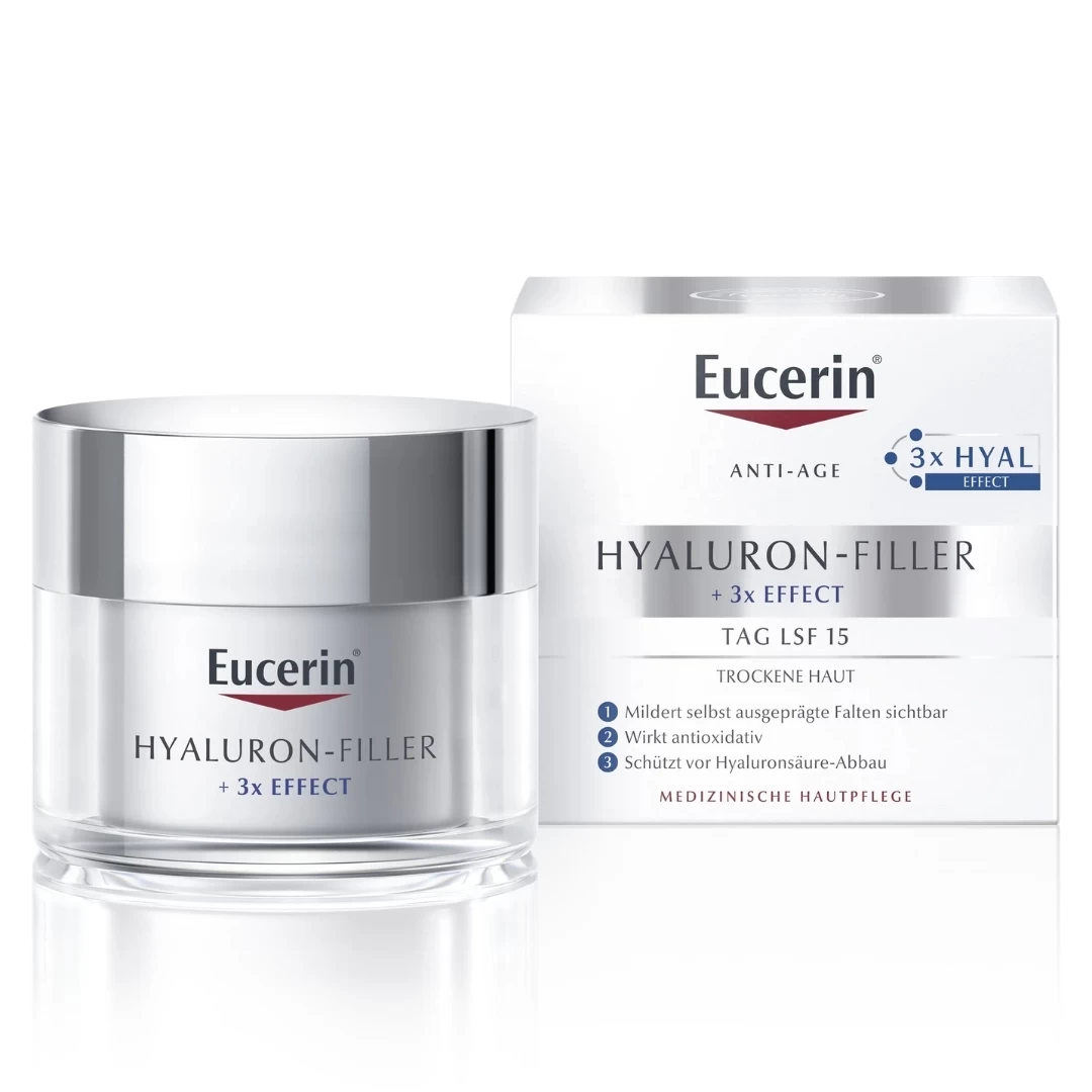 Eucerin® HYALURON-FILLER 3X EFFECT Dnevna Krema za Suvu Kožu 50 mL