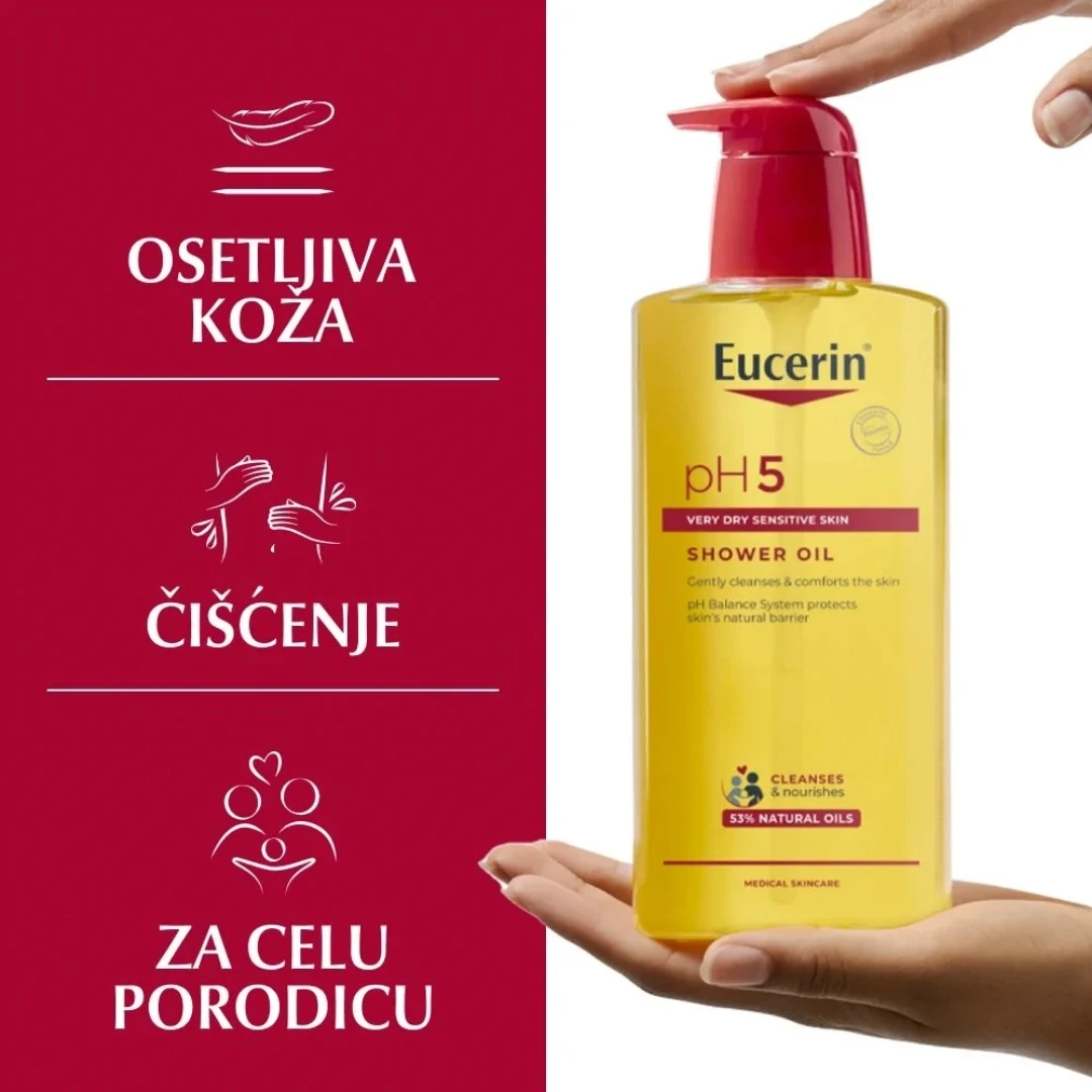 Eucerin® pH5 Ulje za Kupanje za Osetljivu Kožu 400 mL