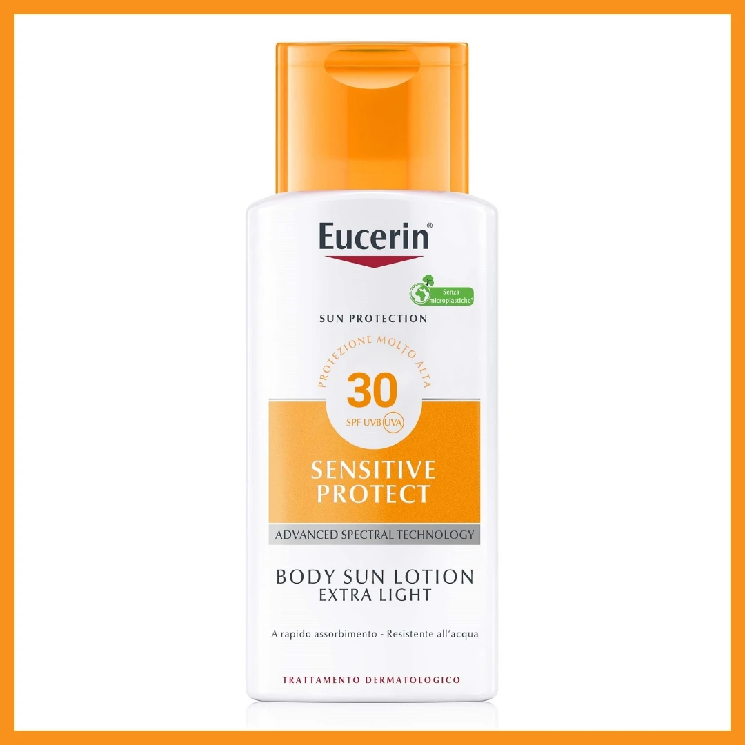 Eucerin® SUN Izrazito Lagani Losion za Zaštitu Osetljive Kože od Sunca SPF30 150 mL
