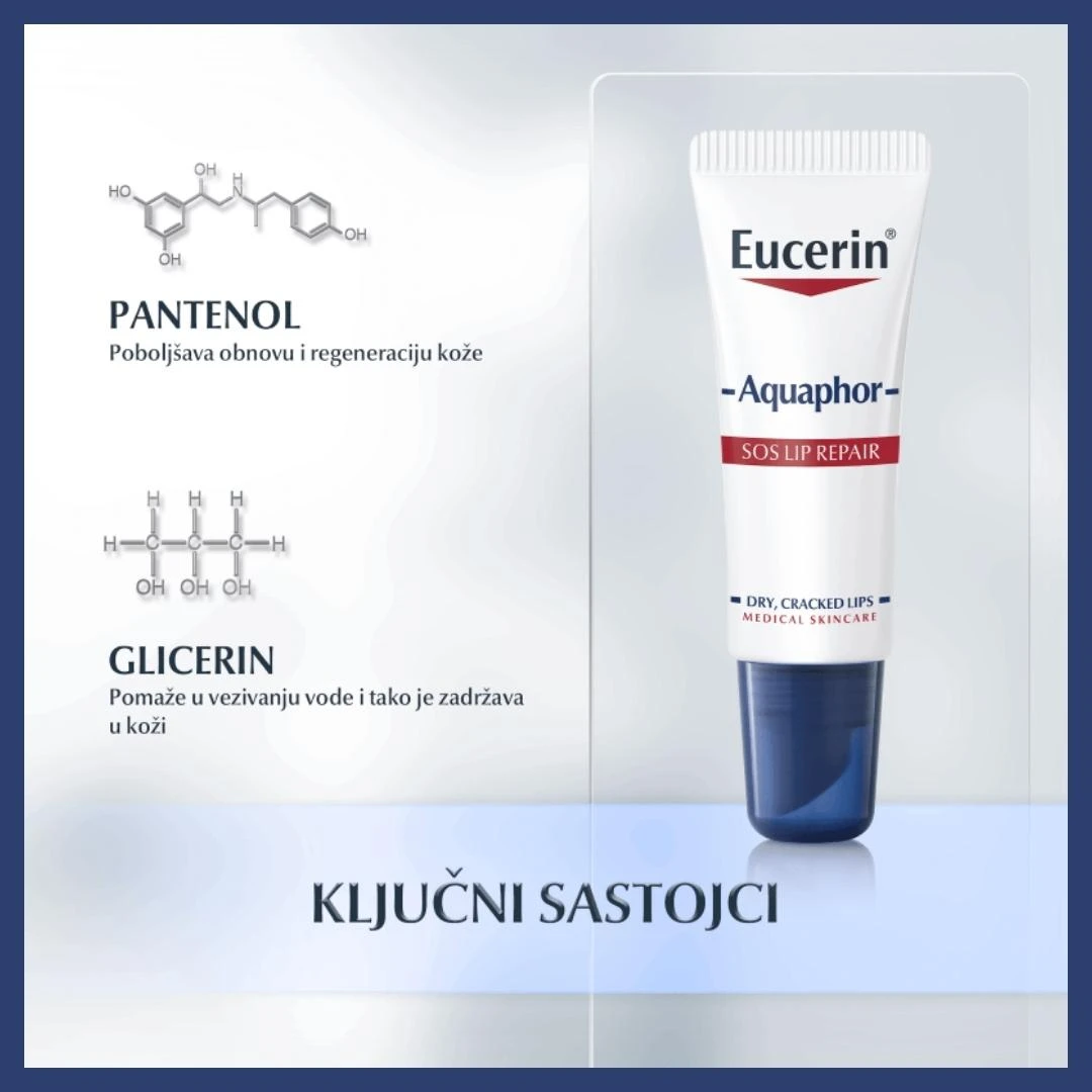 Eucernin® Aquaphor SOS Balsam za Ispucale Usne 10 mL