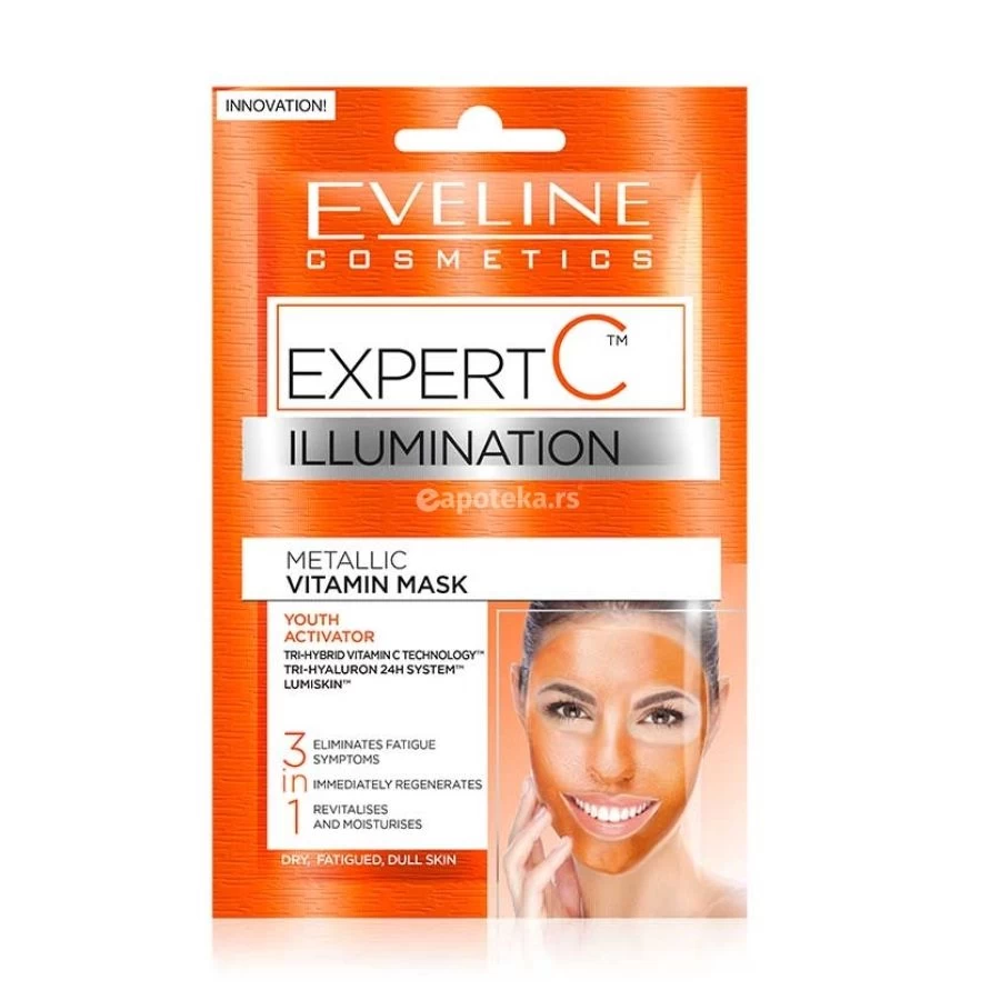 EVELINE Maska Expert C Vitaminska za Umornu Kožu Lica 2x5 mL