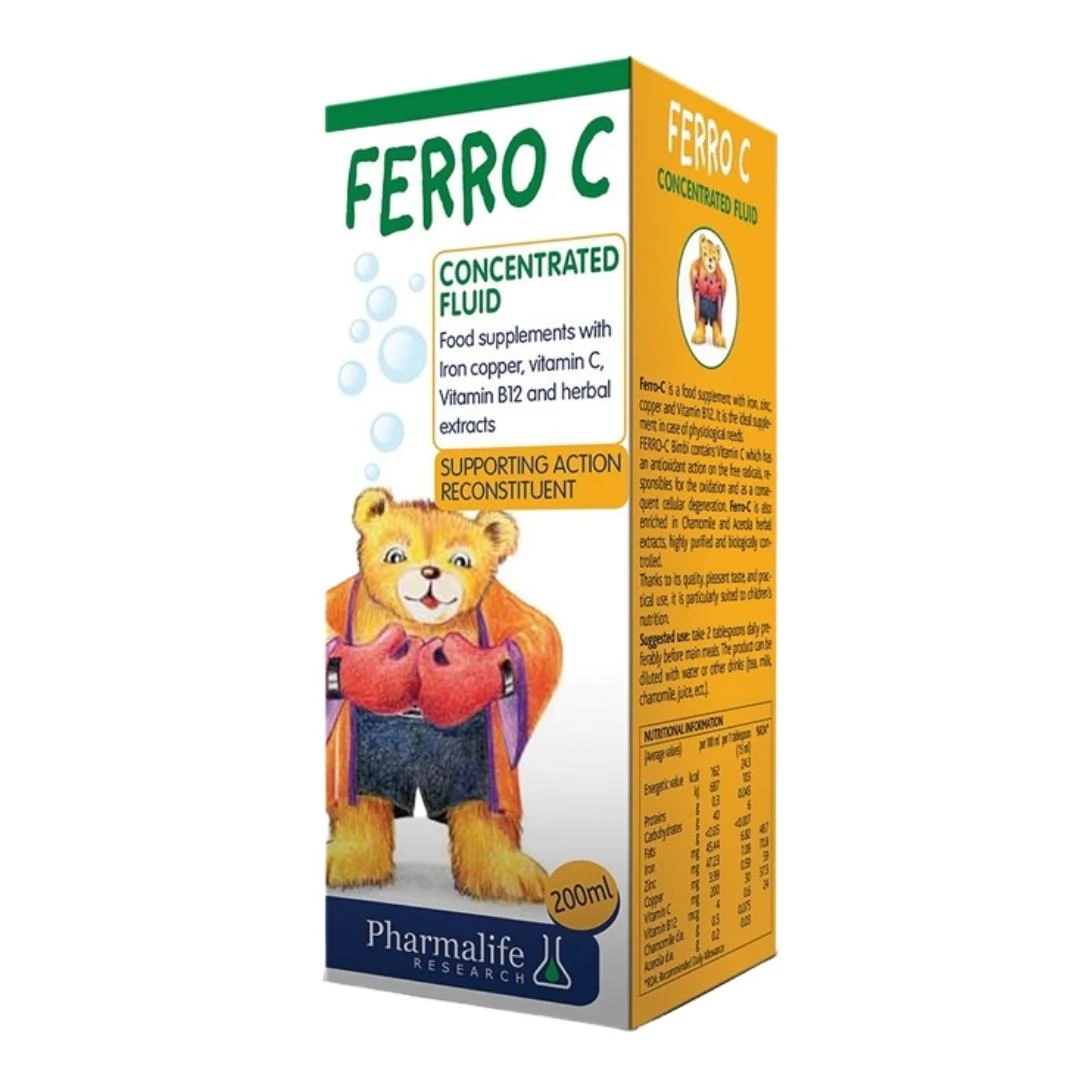 Ferro C Sirup sa Gvožđem za Decu 200 mL