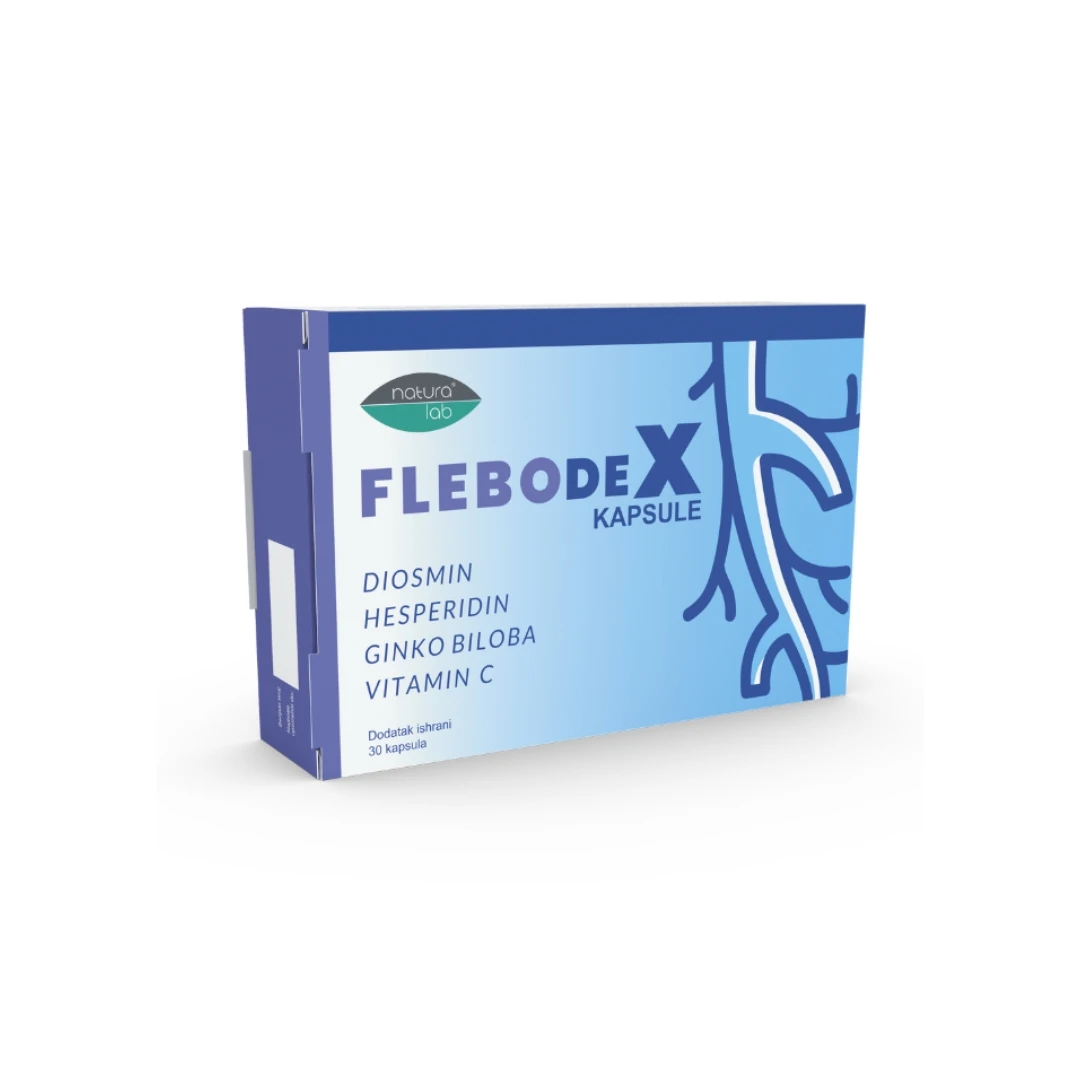 naturalab® FLEBODEX 30 Kapsula; kod Poremećaja Venske Cirkulacije u Nogama i kod Hemoroida