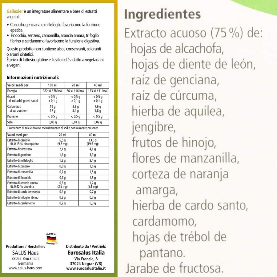 Floradix Gallexier® Liquid herbal formula