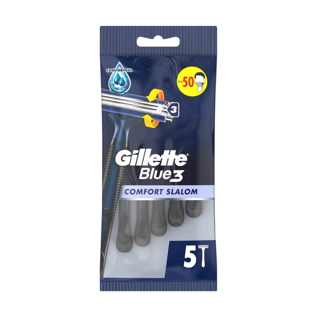 Gillette® Brijač za Jednokratnu Upotrebu BLUE 3 Comfort Slalom 5 Brijača