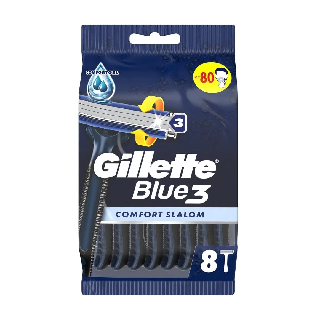 Gillette® Brijač za Jednokratnu Upotrebu BLUE 3 Comfort Slalom 8 Brijača