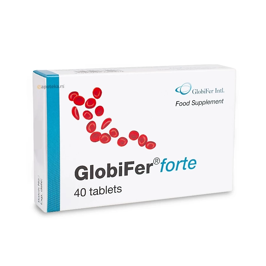 Globifer FORTE Tablete sa Gvožđem 40 Tableta