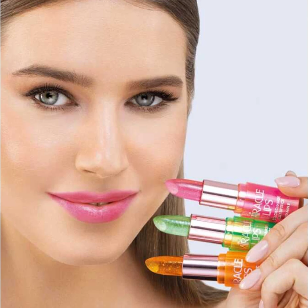 GOLDEN ROSE MIRACLE LIPS Ruž za Usne Color Change Jelly Lipstick Natural Pink sa Vitaminom E 5 g