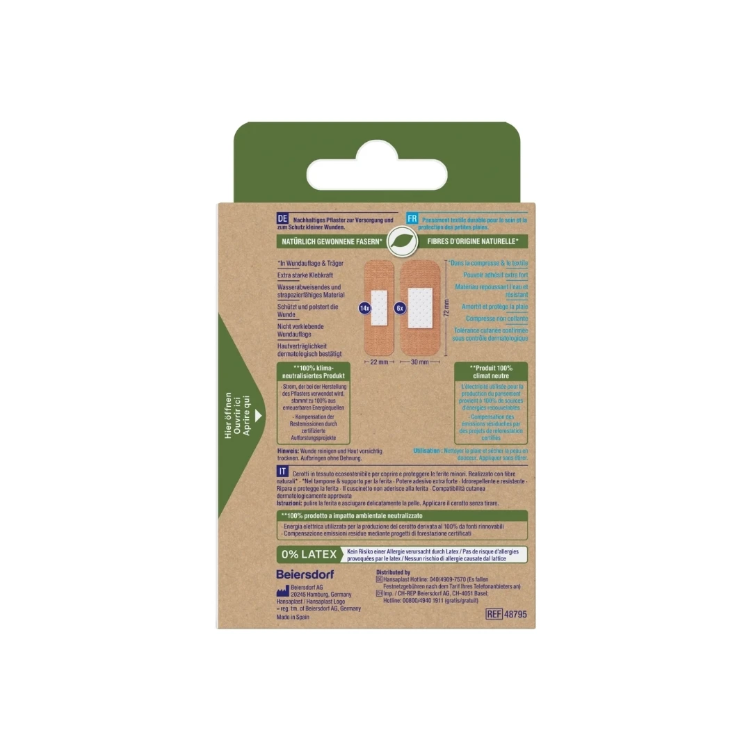 Hansaplast GREEN & PROTECT 20 Biorazgradivih Flastera