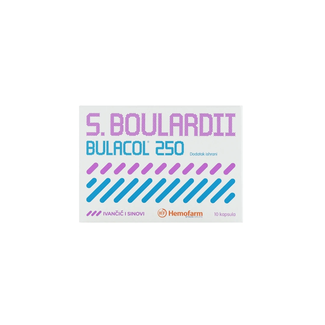 HEMOFARM S.Boulardii Bulacol Saccharomyces boulardii 250 10 Kapsula