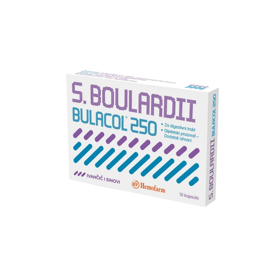 HEMOFARM S.Boulardii Bulacol Saccharomyces boulardii 250 10 Kapsula