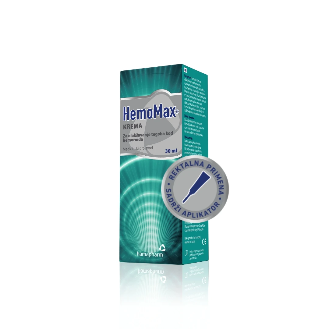 HemoMax® Krema za Olakšavanje Tegoba kod Hemoroida 30 mL