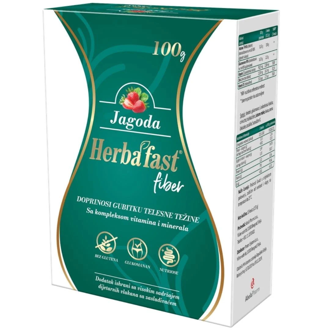 Herbafast® Fiber Jagoda 10 Kesica za Mršavljenje
