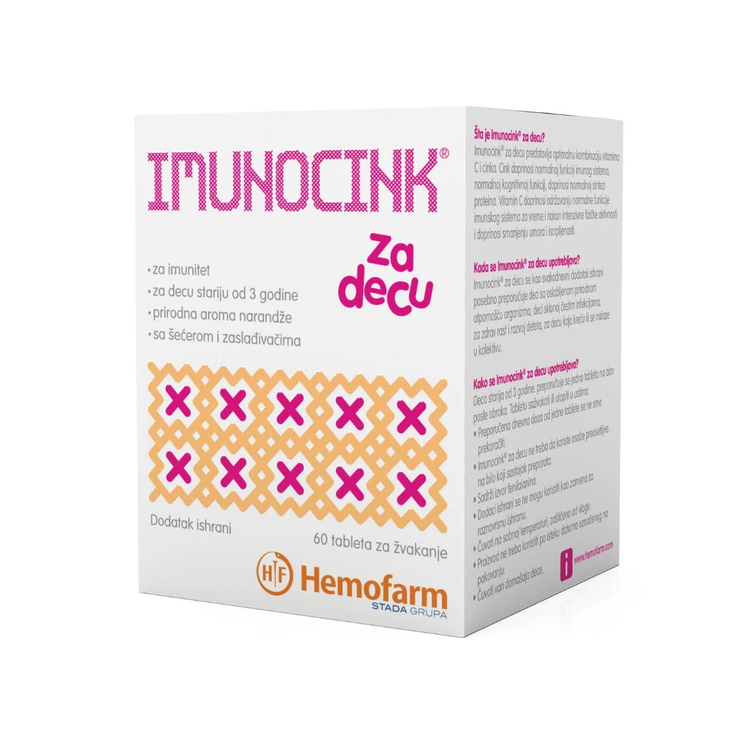 HEMOFARM ImunoCink® za Decu 60 Tableta