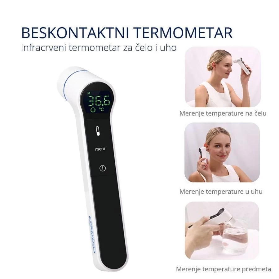 PRIZMA Infracrveni Termometar za Čelo i Uho
