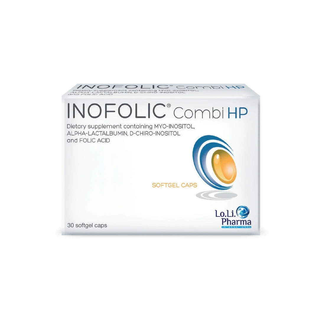 INOFOLIC® Combi HP 30 Kapsula Mio-inositol, Alpha-lactalbumin i Folna Kiselina
