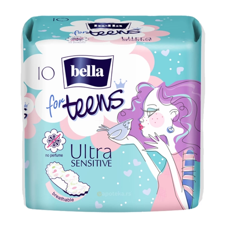 Bella Teens Ultra Sensitive Higijenski Ulošci 10 Uložaka