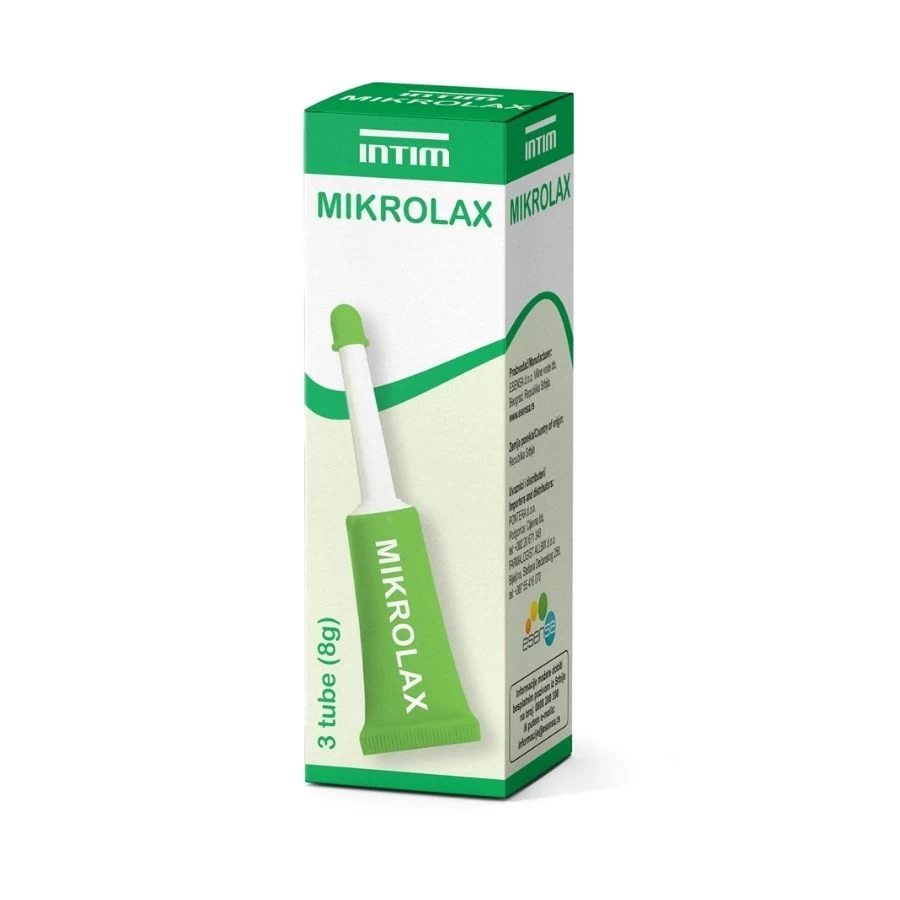 INTIM Mikrolax za Odrasle 3 tube 8 g