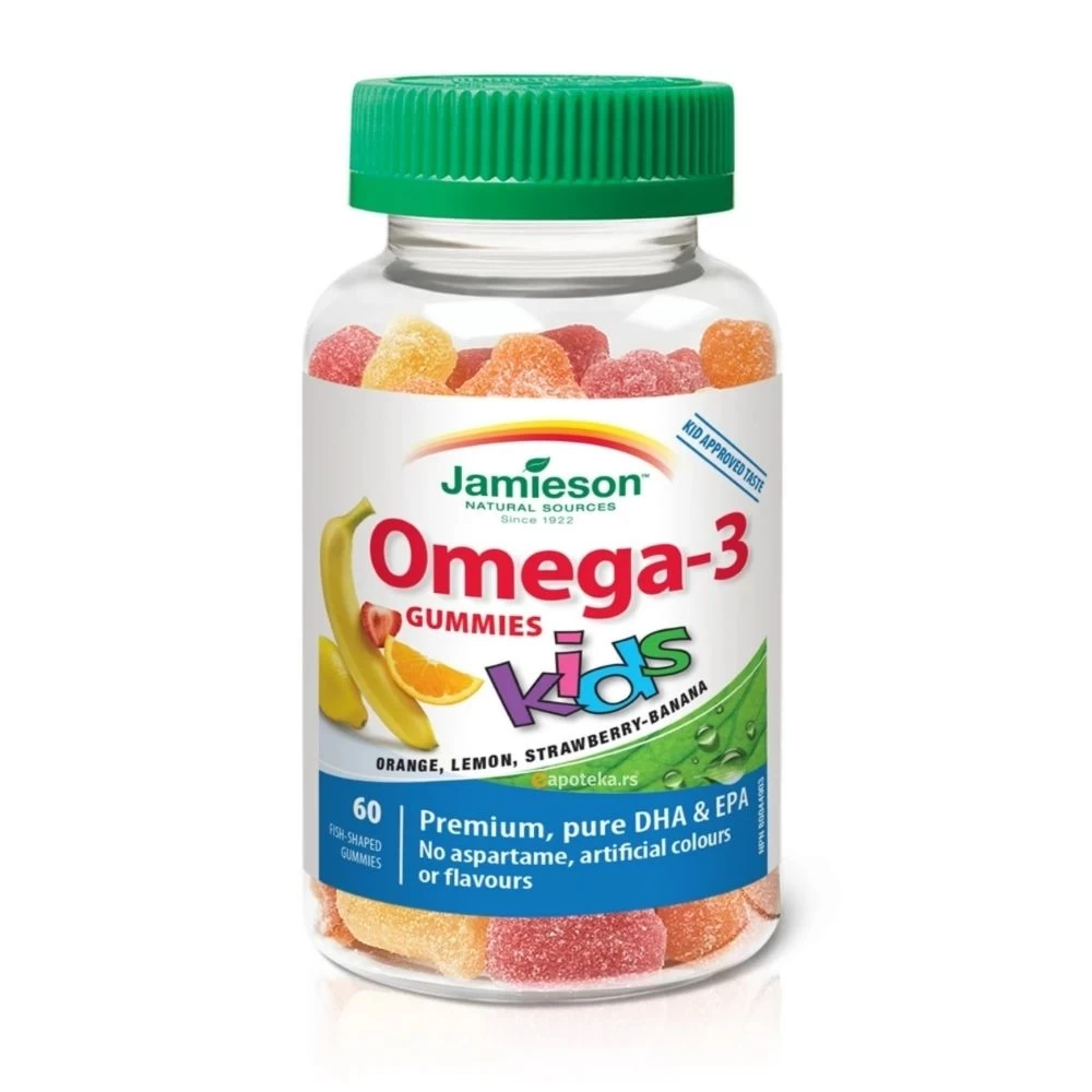 Jamieson™ Omega 3 Kids za Decu 60 Gumenih Bombona, eApoteka
