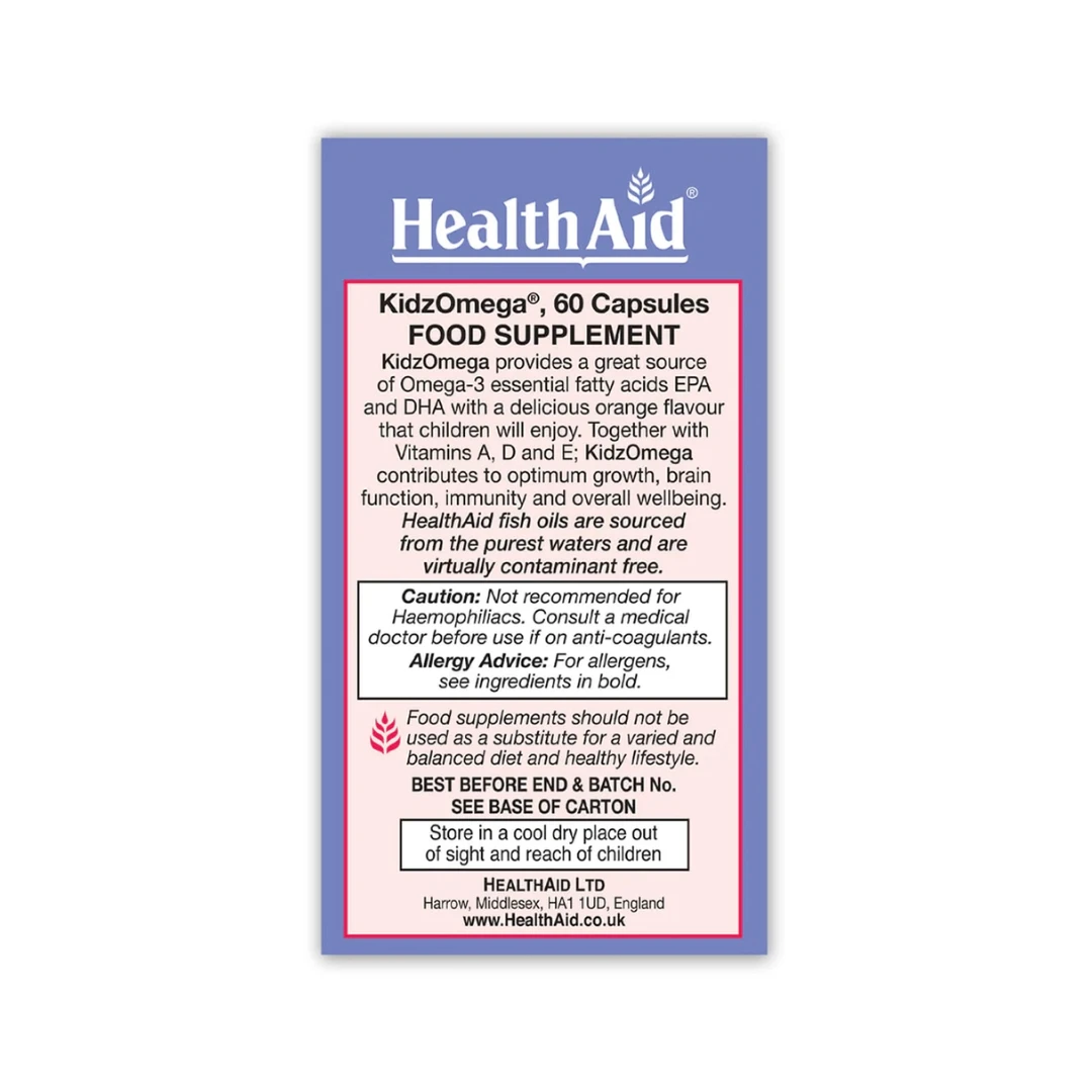 HealthAid KIDZOmega® 60 Kapsula za Žvakanje