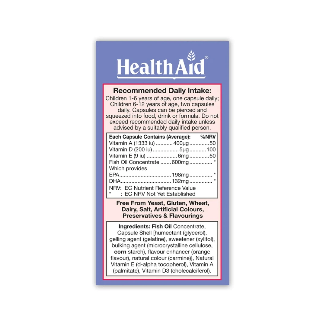 HealthAid KIDZOmega® 60 Kapsula za Žvakanje