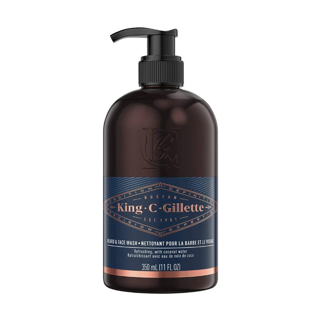 Gillette® King C. Gillette Sredstvo za Pranje Brade i Lica Beard & Face Wash 350 mL