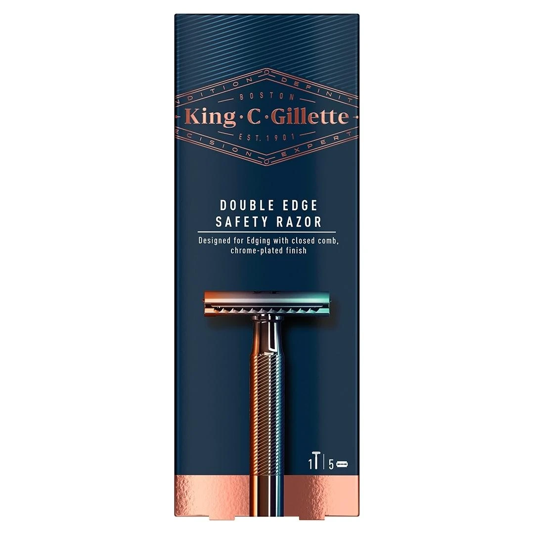 King C Gillette Metalni Brijač sa 5 Žileta