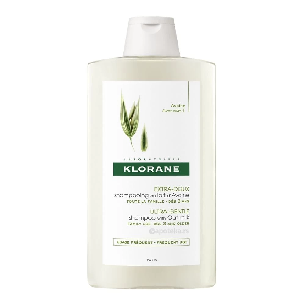 KLORANE Ultra Gentle Šampon sa Ovsenim Mlekom za Lakše rasčešljavanje Kose 400 mL
