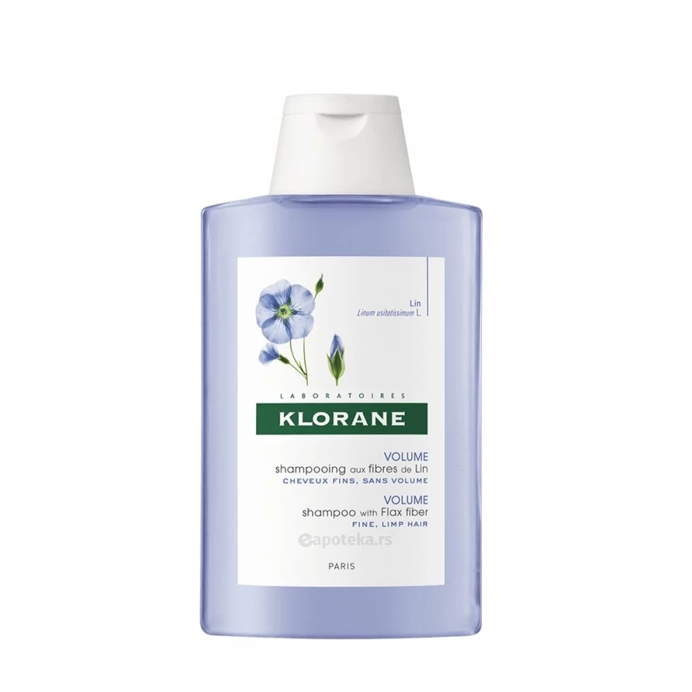 KLORANE Volume Flax Fiber Šampon za Volumen Kose sa Lanom 200 mL