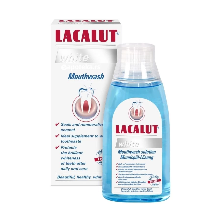 LACALUT® Tečnost za Ispiranje Usta WHITE 300 mL