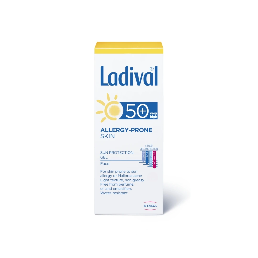 Ladival® Allergy Gel za Lice za Kožu Osetljivu na Sunce SPF 50+ 50 mL