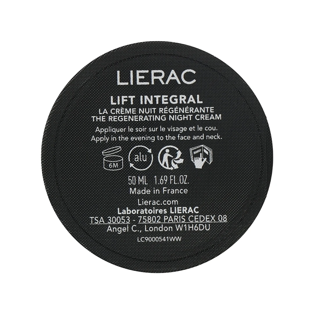 LIERAC LIFT INTEGRAL Noćna Krema za Regeneraciju Negu i Učvršćivanje Kože Lica 50 mL; Dopunsko Pakovanje