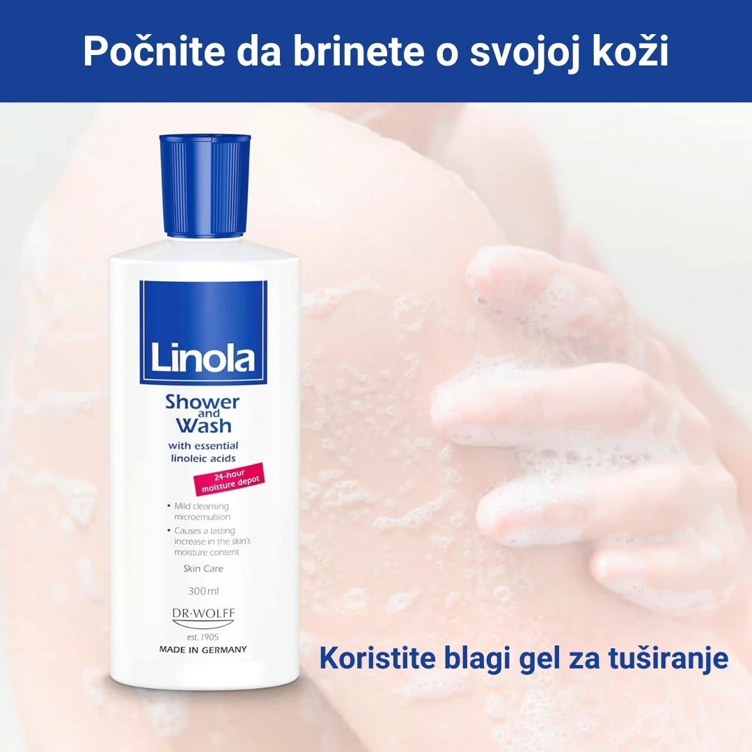 Linola® Gel za Tuširanje i Pranje 300 mL; Neurodermatitis; Suva Koža