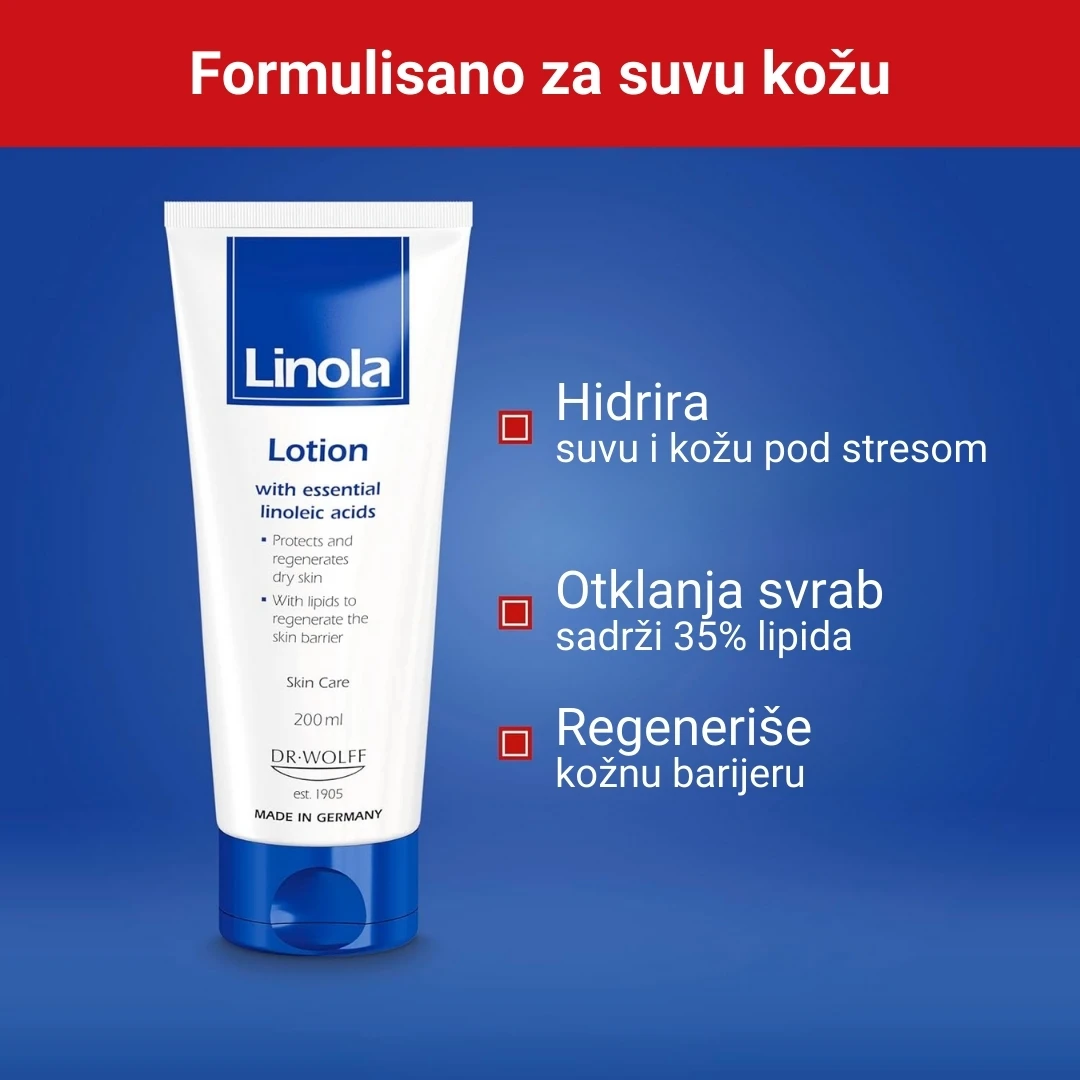 Linola® Losion 200 mL za Suvu Kožu