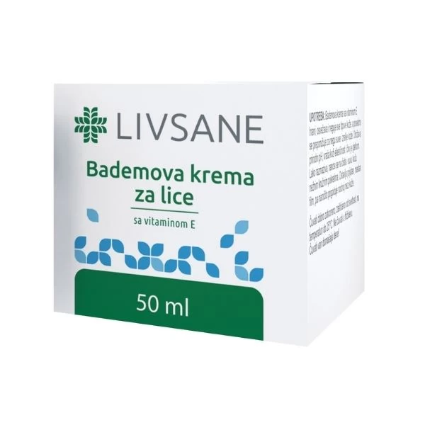 LIVSANE Bademova krema za Lice sa E Vitaminom 50 mL