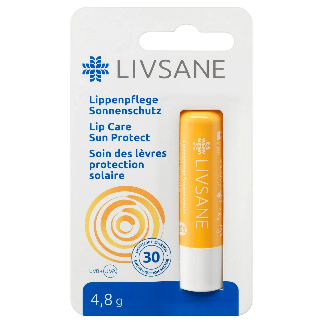 LIVSANE Balzam za Usne SPF 30 Sun Protect  4,8 g