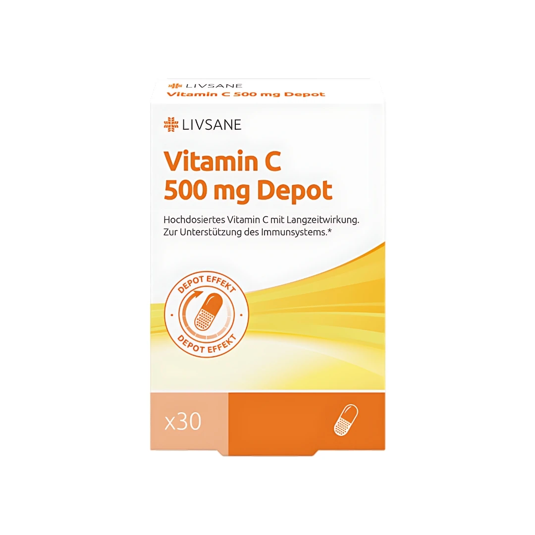 LIVSANE Vitamin C 500 mg Depot 30 Kapsula, | eApoteka