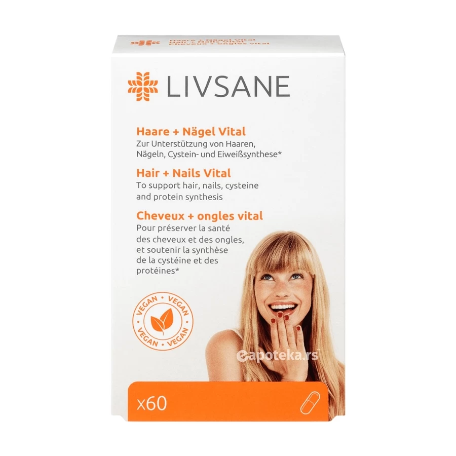 LIVSANE Vitamini za Kosu i Nokte - 60 Kapsula